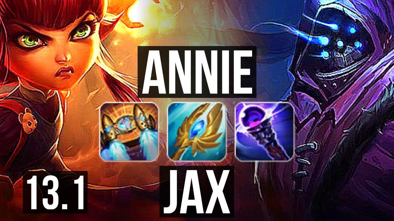 ANNIE vs JAX (TOP) Rank 4 Annie, 2.8M mastery, 1000+ games, Legendary