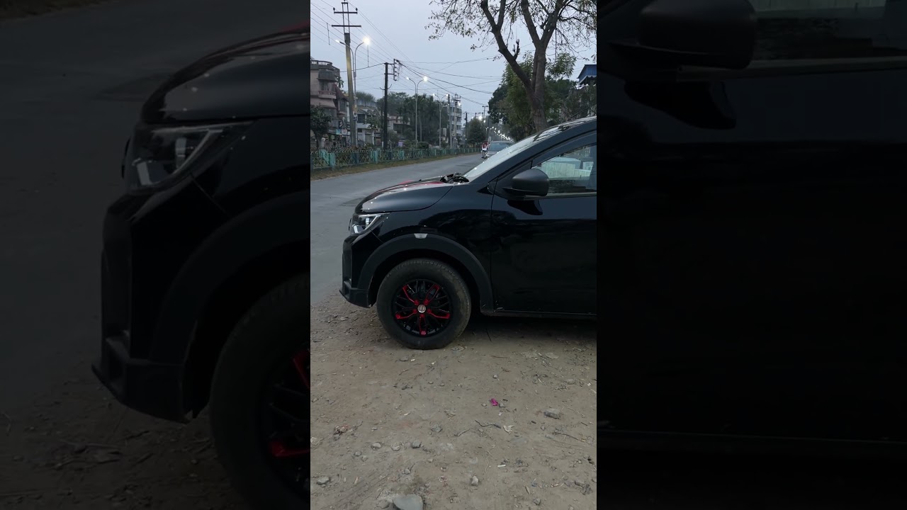 Triber car wheel cap fitting 🚘 modification by car reflection Kalyani @car_reflection_kalyani_