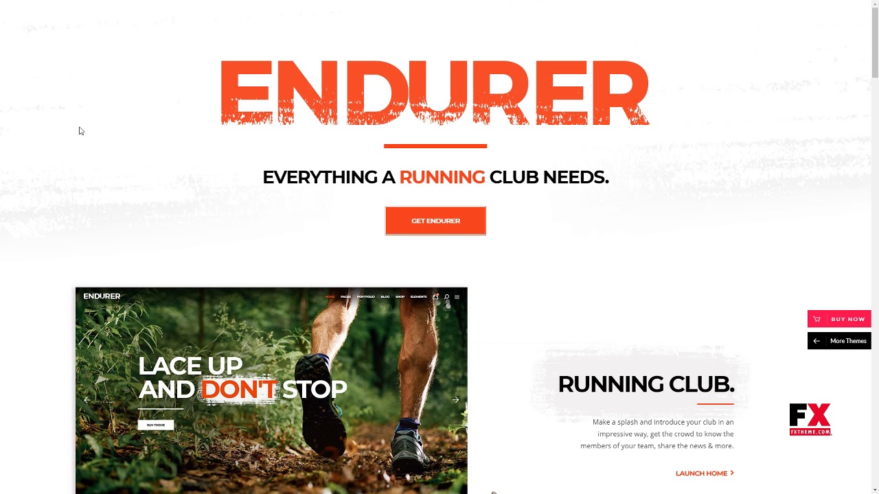 Endurer - Running Club and Sports Theme      Vedast Collin