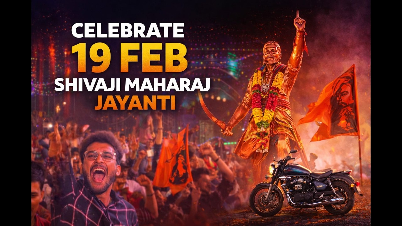19 Feb Shiv Jayanti 2026 Celebration Vlog | Jai Shivray 🚩| Nagpur #ShivJayanti #nagpurride #Motovlog