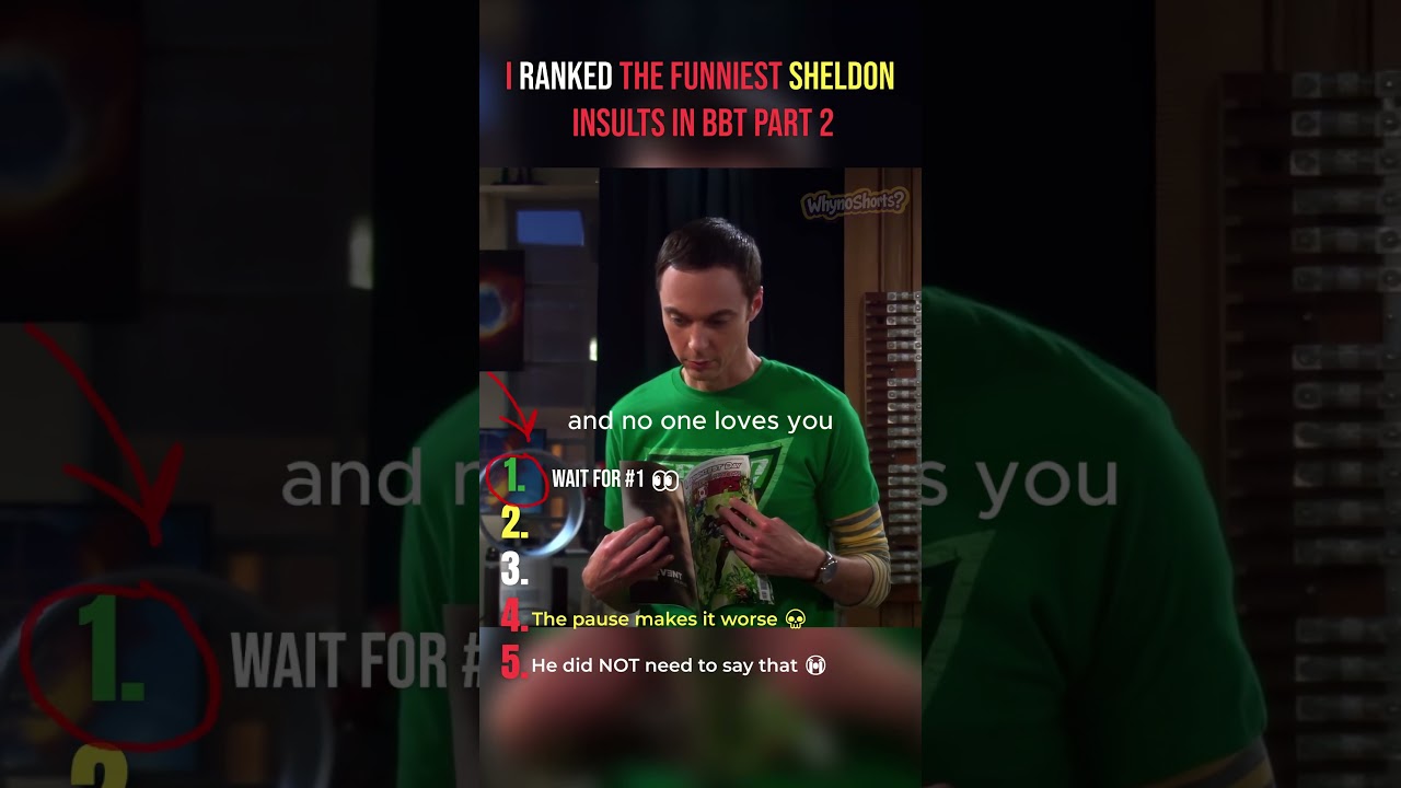 Top 5 Funniest Sheldon Insults 💀 Part 2 | Big Bang Theory