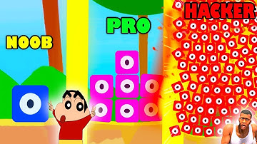 SHINCHAN vs CHOP vs AMAAN in EVO POP | NOOB vs PRO vs HACKER