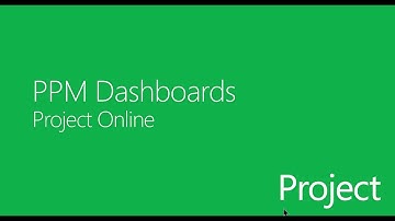 Project Online PPM Dashboard
