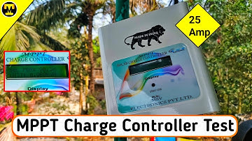 MSV 25A Mppt Charge Controller Test ||