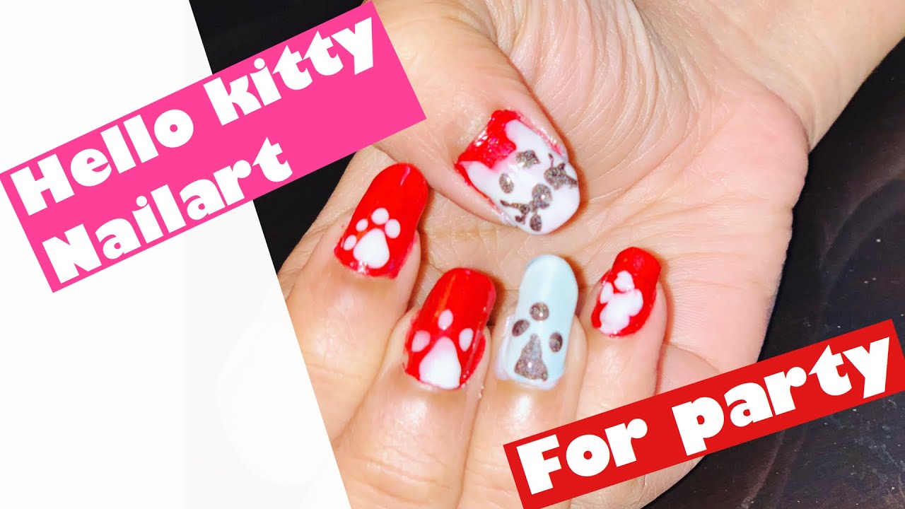 12 Cute Hello Kitty Nail Design Ideas Kitty Nail Nail Art Pretty