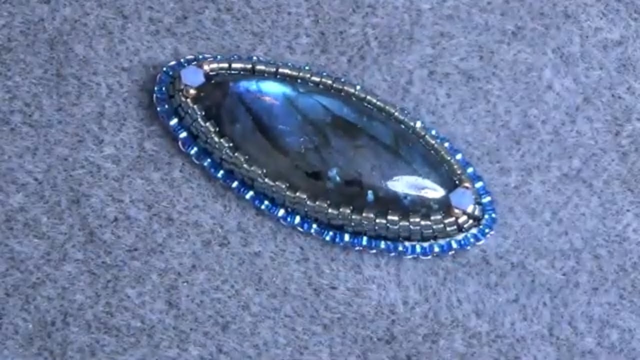 Tutorial: Beaded Embroidery How to Bezel Marquis Cabochon