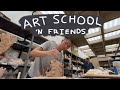 Productive days in the ceramic studio  another art school vlog