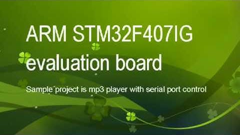 ARM Stm32f407ig  evaluation board