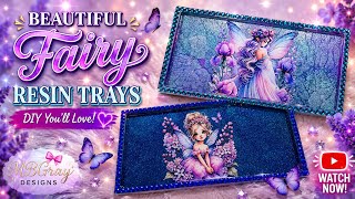 “Beautiful Fairy Resin Trays ✨ Magical DIY You’ll Love!”
