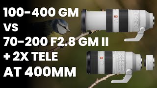 Sony 70-200 F2.8 GM II + 2x Tele VS Sony 100-400 GM AF Comparison With the Sony A7 IV