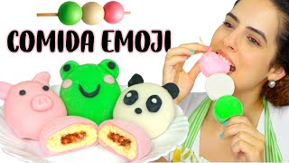 FIZ O MELHOR DOCE DO MUNDO DOS EMOJIS! COMO FAZER MOCHI! Paula Stephania