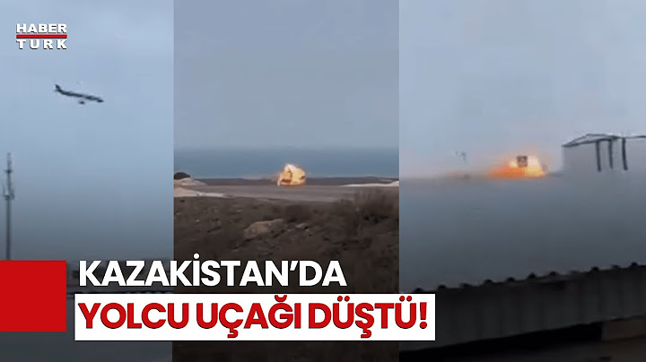 Son Dakika: Kazakistan'da Yolcu Uçağı Düştü! Düşme Anı Kamerada!