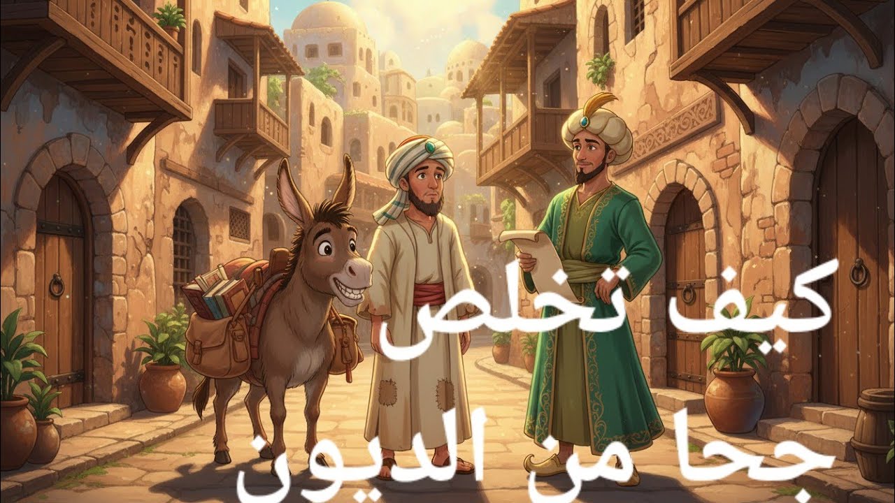 جحا يعطي درساً في إدارة الأزمات: كيف تحول دائنين غاضبين إلى شركاء مخلصين/#جحا_والحمار #قصص_قصيرة 