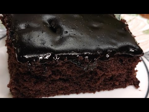 بدون بيض بدون حليب كيك شوكولاته تحفه بجد لزم تجربوها