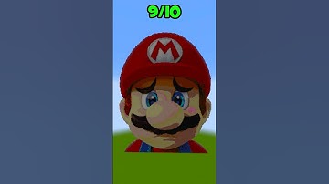 Minecraft: Noob vs Pro Mario Pixel Art 😋 #shorts