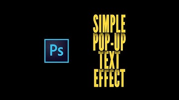Simple Pop-Up Text Effect (Photoshop tutorial)