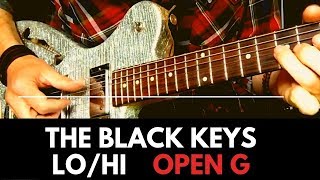 the black keys lo:hi , open g tuning