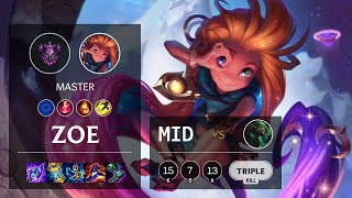 Zoe Mid vs Twitch - EUW Master Patch 11.13