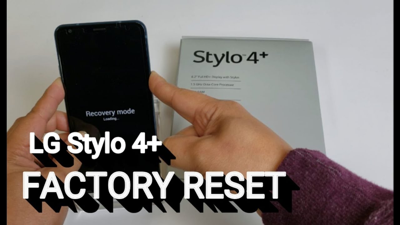 Como resetear un telefono STYLO 4 + / reseteo de fabrica - YouTube