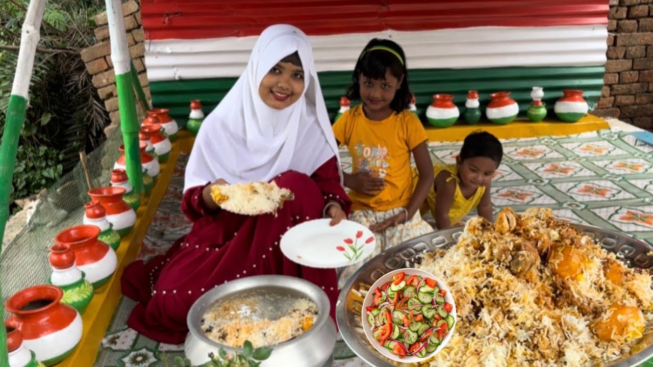 আজ আমি রেস্টুরেন্টের মতো খুব সহজেই বাড়িতেই চিকেন বিরিয়ানি বানালাম l chicken biryani recipe