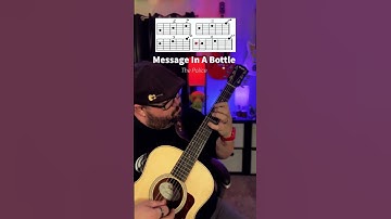 Thumbnail of Message In A Bottle by The Police Guitar Tutorial Lesson! #shorts #guitar #music #youtubeshorts