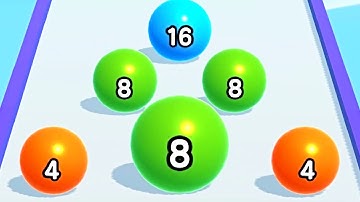 Ball Run 2048 Merge Number ! MAX LEVELS Gameplay Walkthrough New Update Part 175 android, ios