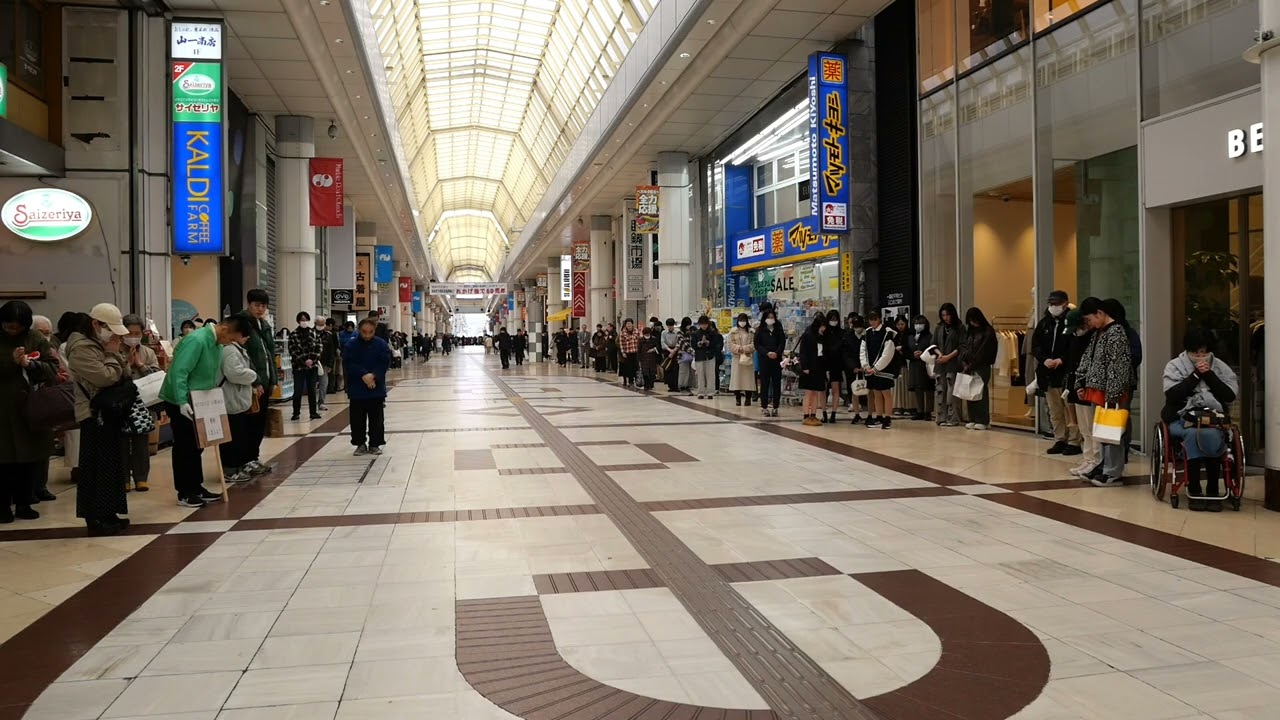 【東日本大震災から14年】2025年3月11日午後2時46分 黙祷 宮城県仙台市 Praying for victims by east Japan big earthquake disaster