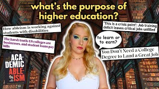 The "necessity" of higher education in an unaffordable capitalistic hellscape