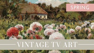 Vintage TV Art | Spring Floral Art | Turn Your TV into Artwork image