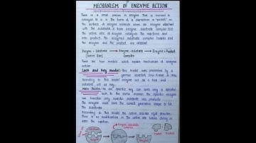 mechanism of enzyme lock and key model diagnosis #medical #viralvideo