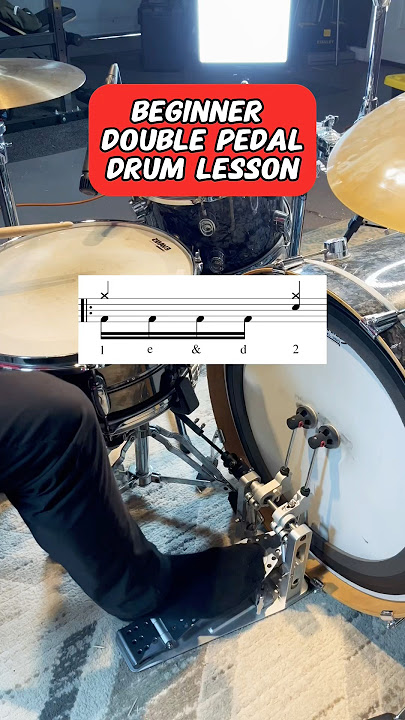 Double Pedal DRUMMING Made Easy for Beginners! (Drum Lesson) #drums