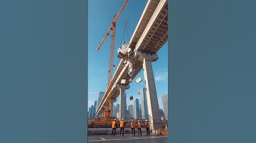 ⚠️Unbelievable! Bridge Collapses While Workers Watch Helplessly #shorts #heavycivil #disaster