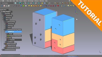 [LinkStage3] FreeCAD in context modelling. Simplified version.