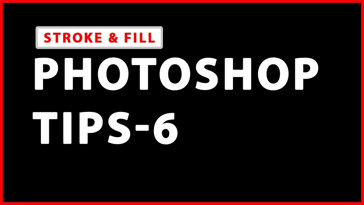 Photoshop Tips 6 How To Make Stroke In Photoshop In Hindi YouTube