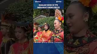 GANJAR MAHFUD TERENDAH DI TPS TEMPAT MEGAWATI MENCOBLOS #Shorts