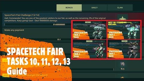 WAR ROBOTS SPACETECH FAIR EVENT || TASKS-10, 11,12 & 13 || GUIDE