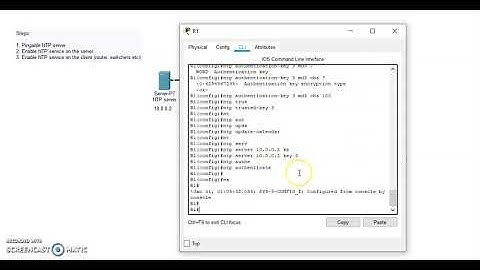 NTP using authentication | Cisco Packet Tracer