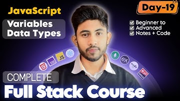 Variables and Data Types in JavaScript Explained | JavaScript Full Course 