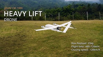 CW-100II Heavy Lift VTOL Large Drone | 12hrs Endurance and 25kg Payload