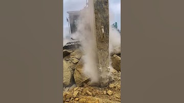 Rock layer crushing mining process- Good tools and machinery make work easy