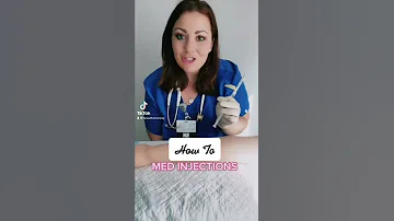 How To Medication Injection 