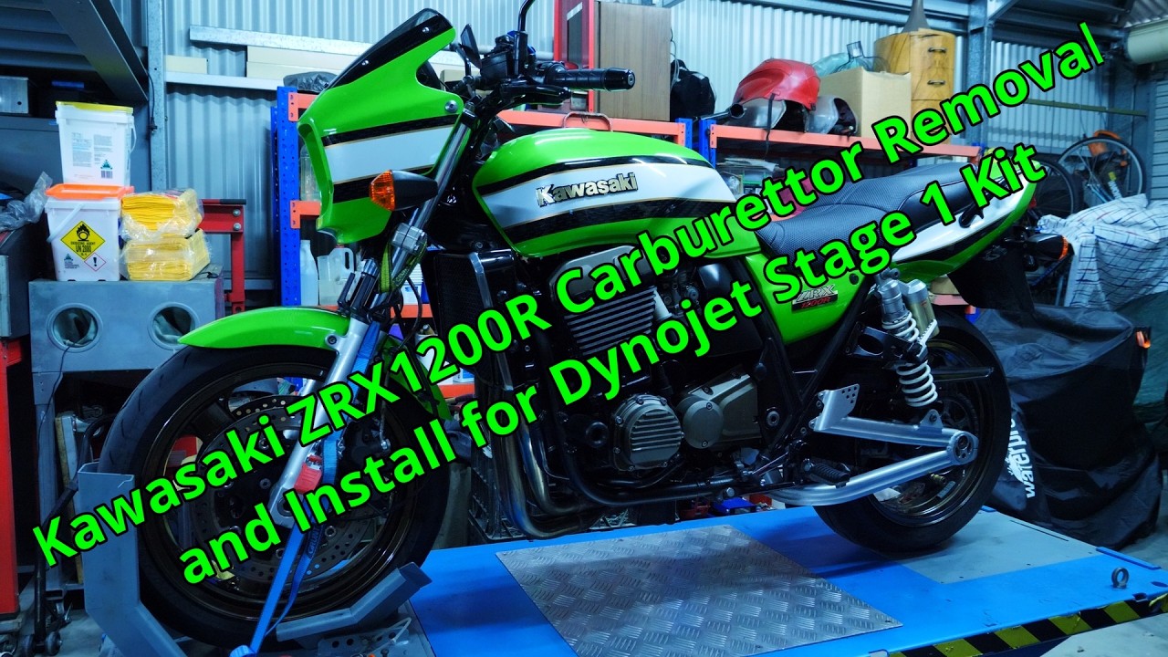 Kawasaki ZRX1200R Carburettor Removal and Install - YouTube