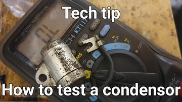 Tech tip - How to test an ignition condemsor