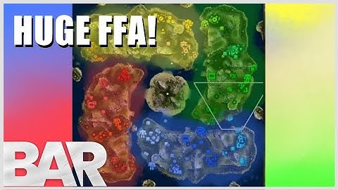 16 PLAYER 4v4v4v4 FFA in Beyond All Reason!