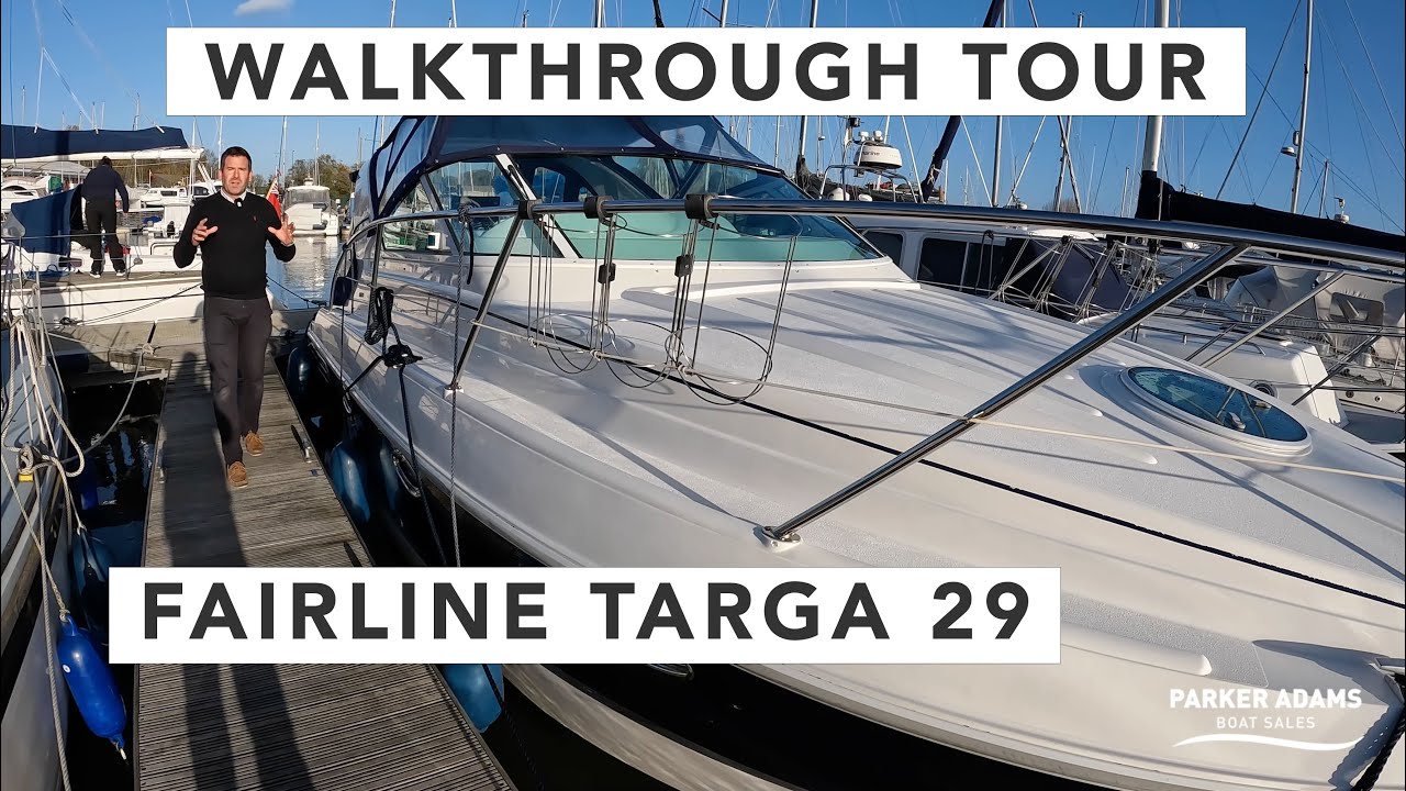 Fairline Targa 29 Walkthrough Tour Boat featured in Motorboat & Yachting - Classic Fairline Quality