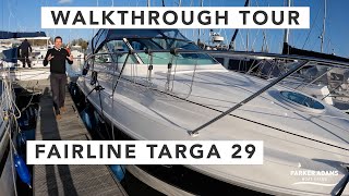 Fairline Targa 29 Walkthrough Tour Boat featured in Motorboat & Yachting  Classic Fairline Quality