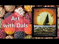 Diy art projects  easy mosaic art with beans  painting tutorial for beginners step by step