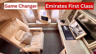 Emirates Game Changer First Class Dubai to Geneva on Boeing 777-300ER - OUTSTANDING