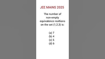 The number of non-empty equivalence relations on the set {1,2,3} is