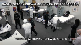 NASA’s SpaceX Crew-8 Mission: Suit Up in Astronaut Crew Quarters